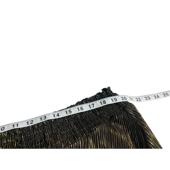 Cato Womens Maxi Skirt Smocked Waist Pull On A Line Pleated Gold Size 18/20W - Picture 6 of 7